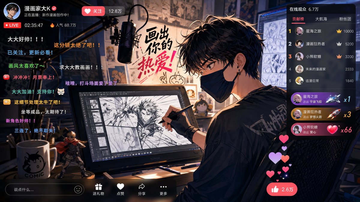 每日R星漫画mv - Midjourney漫画概念设计视频教程